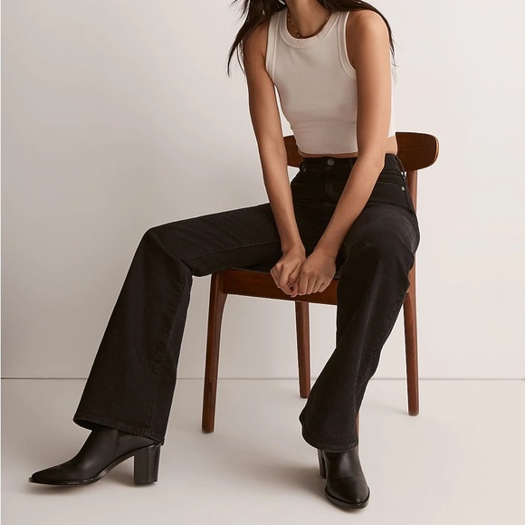 Madewell Black Flare Jeans - Picture 2 of 7
